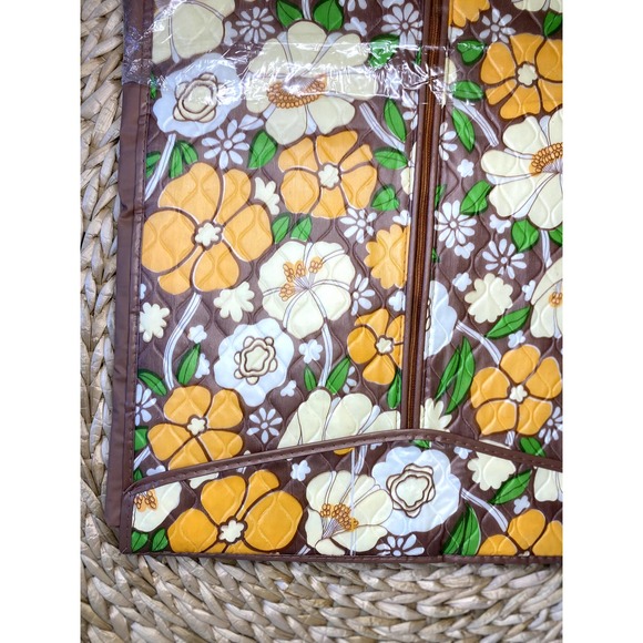 Vintage 70s Hanging Garment Jumbo Bag Closet Organizer Storage Rack Floral NEW - Picture 10 of 13